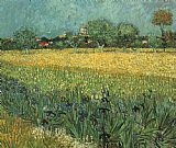 View of Arles with Irises by Vincent van Gogh